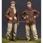 AM35198 WWII フランス戦車兵 2体セット [1/35スケール レジン製ミリタリーフィギュア]