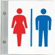 842-58A [ユニット トイレ表示男女セット]