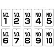 859-15 [ユニット 数字表示板No.1～No.10 10枚組 80×40]