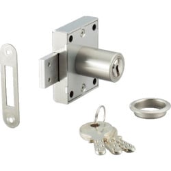 スガツネ工業 スーパーリムロック 面付シリンダー錠 8810型 キー番号変更システム付 （150-029-317） 1個 8810-36MK-B
