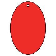 886-44 [ユニット 赤無地板 楕円型 5枚組 エコユニボード 60×40×2厚]