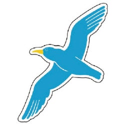 913-22 [ユニット ジョイシール 鳥 青 PVCステッカー 420×320]