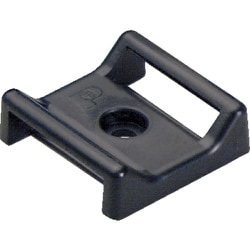 ABMT-A-C20 [パンドウイット タックタイ用タイマウント ゴム系粘着テープ付き 黒(100個入)]