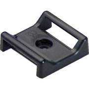 ABMT-A-C20 [パンドウイット タックタイ用タイマウント ゴム系粘着テープ付き 黒(100個入)]