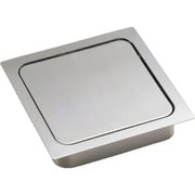 スガツネ工業 ステンレス鋼製 ダンパー付屑入投入口 角型 (210-022-108) 1個 AD-KH015-HL