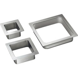 スガツネ工業 ステンレス鋼製 屑入投入口 角型 蓋無 （210-032-785） 1個 AN-KH005-HL