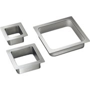 スガツネ工業 ステンレス鋼製 屑入投入口 角型 蓋無 (210-028-436) 1個 AN-KH008-HL