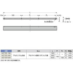 ヨドバシ.com - スガツネ工業 AOT35-500 [スガツネ工業 アルミ押出