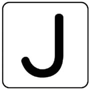 AS-25-10M [ユニット 配管ステッカー J（中） アルミ 60×60 10枚1組]