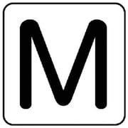 AS-25-13M [ユニット 配管ステッカー M（中） アルミ 60×60 10枚1組]