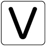 AS.25.22S [ユニット 配管ステッカー V(小) アルミ 40×40 10枚組]
