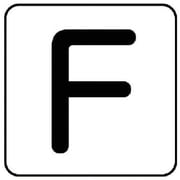 AS.25.6L [ユニット 配管ステッカー F(大) アルミ 80×80 10枚組]