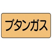 AS.4.16M [ユニット 配管ステッカー ブタンガス(中) アルミ 60×120 10枚組]