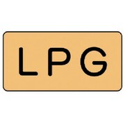 AS.4.21M [ユニット 配管ステッカー LPG(中) アルミ 60×120 10枚組]