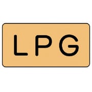 AS.4.21SS [ユニット 配管ステッカー LPG(極小) アルミ 30×60 10枚組]