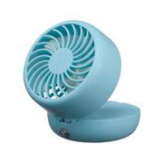 スマホ充電可能 首かけ扇風機 ジェードグリーン GH-FANHHC-GR