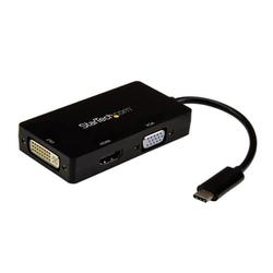 3in1 USB Type-C接続マルチディスプレイアダプタ 4K/30Hz ブラック CDPVGDVHDBP