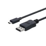 USB Type-C-DisplayPort 変換ディスプレイアダプタケーブル 1.8m 4K/60Hz ブラック CDP2DPMM6B