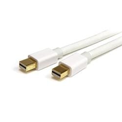 Mini DisplayPortケーブル 2m ホワイト オス/オス MDPMM2MW