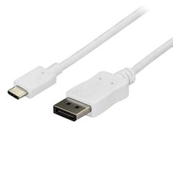 USB Type-C-DisplayPort 変換ディスプレイアダプタケーブル 1.8m 4K/60Hz ホワイト CDP2DPMM6W