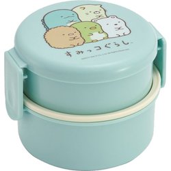 丸型弁当箱 2段 ONWR1 すみっコぐらし スタンダード ブルー