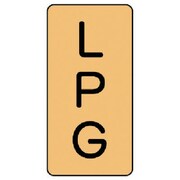 AST-4-21L [ユニット 配管ステッカー LPG(大) アルミ 150×80 10枚組]