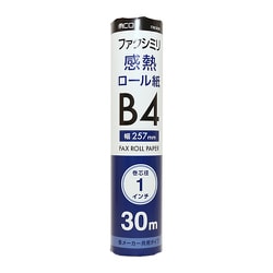 FAX用感熱ロール紙 B4 1インチ 30ｍ 1本入 FXK30B1-1