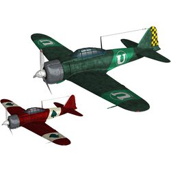 144-11 「荒野のコトブキ飛行隊」 零戦二一型 ウガデン所属機 [1/144スケール プラモデル]