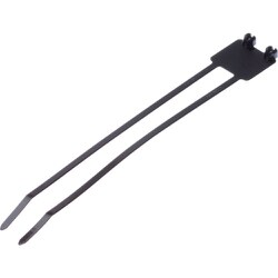 パンドウイット 旗型タイプ ステンレス爪ロック式結束バンド 黒 B3M2S-TL0