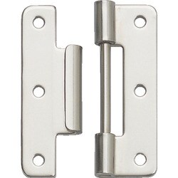 スガツネ工業 オールステンレス鋼製中開蝶番 BN型 （170-099-497） 1個 BN-64S