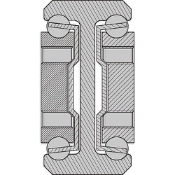 スガツネ工業 ステンレス鋼製 スライドレール CBL-E1708 超重量用 （190-116-695） 1本 CBL-E1708-650