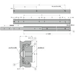 ヨドバシ.com - スガツネ工業 CBL-R71-800 [スガツネ工業 スライド