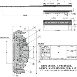 ヨドバシ.com - スガツネ工業 CBL-RA554R-550 [スガツネ工業 スライド