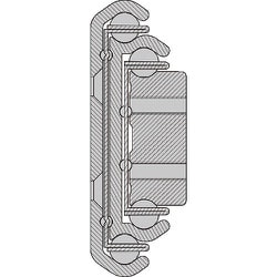 スガツネ工業 スライドレール CHAMBRELAN シャンブレラン CBL-RA9型 超重量用 （190-025-332） 1本 CBL-RA9-500