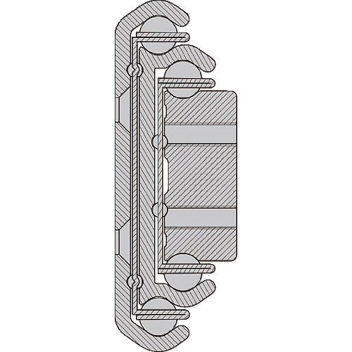 スガツネ工業 スライドレール CHAMBRELAN シャンブレラン CBL-RA9型 超重量用 （190-025-340） 1本 CBL-RA9-900