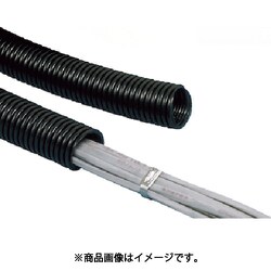 CLTS100N-C [パンドウイット コルゲートチューブ 耐熱性ナイロン6 スリットなし 黒]