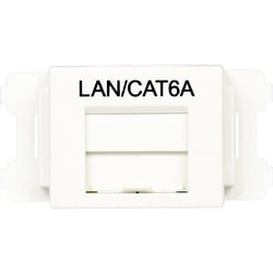 CMAOSSP6AMW-X [パンドウイット JISプレート用シャッター付きアダプタ 白 LAN・CAT6A]