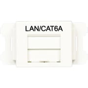 CMAOSSP6AMW-X [パンドウイット JISプレート用シャッター付きアダプタ 白 LAN・CAT6A]