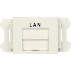CMAOSSPLMW-X [パンドウイット JISプレート用シャッター付きアダプタ 白 LAN (10個入)]