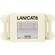 CMASSP6IW-X [パンドウイット JISプレート用シャッター付アダプタ LAN・CAT6(10個)]