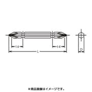 E4D045-P01B [コーケン プラス両頭ビット(ブリスターパック入) 全長45mm No.1 5本入]