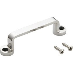 スガツネ工業 ステンレス鋼製 フィニッシュハンドル FT型 シングル穴仕様 （100-012-849） 1個 FT-100