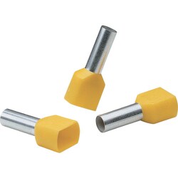 パンドウイット 絶縁付フェルール端子(TwinWireDIN規格)(100本入) FTD82-14-C