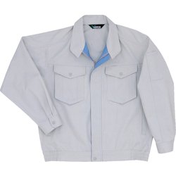 帯電防止 男女共用E/Cブルゾン シルバーグレー SS [ミドリ安全 帯電防止 男女共用E/Cブルゾン シルバーグレー SS]