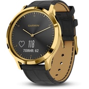 スマートウォッチ vivomove HR Gold - Black Leather 010-01850-7C