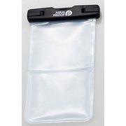 スマートフォン用防水・防塵ケース プラスチック蓋 ポケット付 Lサイズ ブラック P-WPSK02BK
