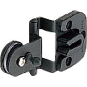 スガツネ工業 キャッチ付ガラス蝶番 GHC34-8型 かぶせ扉用 (170-083-508) 1個 GHC34-8B