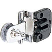 スガツネ工業 キャッチ付ガラス蝶番 GHC34-8型 かぶせ扉用 (170-083-523) 1個 GHC34-8CR