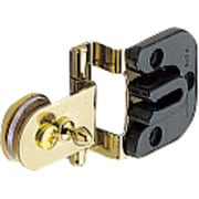 スガツネ工業 キャッチ付ガラス蝶番 GHC34-8型 かぶせ扉用 (170-083-524) 1個 GHC34-8G