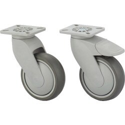 スガツネ工業 Tango単輪キャスター GKL型 プレートタイプ （200-130-203） 1個 GKL-JG-S-125PTE-K